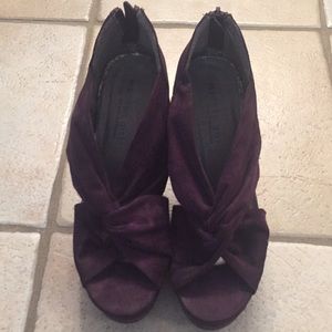 Steve Madden Purple Wedge Heels